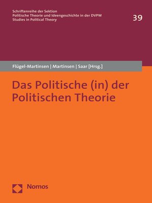 cover image of Das Politische (in) der Politischen Theorie